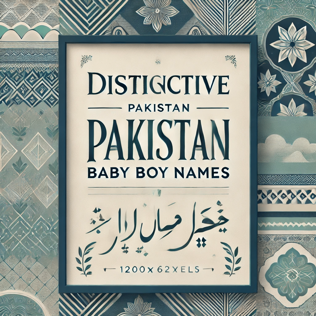 Distinctive Pakistani Baby Boy Names